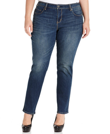Levi's® Plus Size Flatters & Flaunts Skinny Jeans, Deep Sky Wash ...