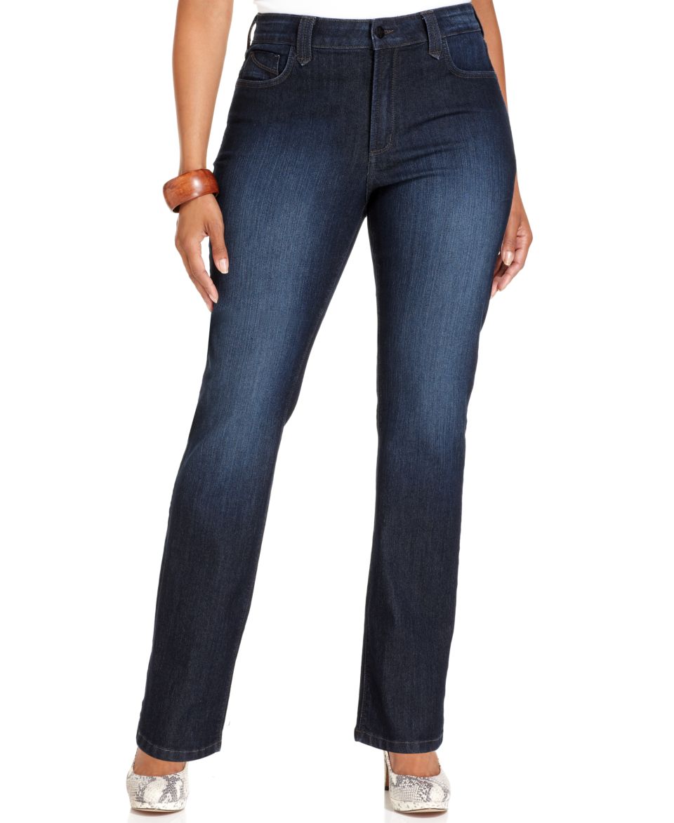 NYDJ Plus Size Marilyn Tummy Slimming Straight Leg Jeans, Marilyn Wash   Jeans   Plus Sizes