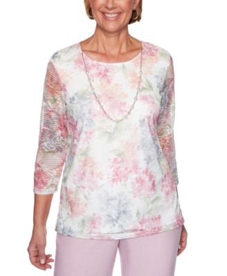 macys alfred dunner petite tops