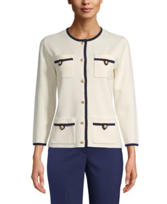 anne klein cardigan with pockets