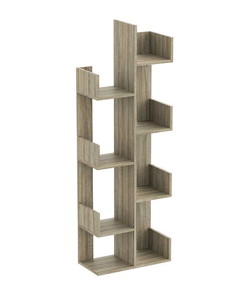 Safdie Co Inc Wall Shelf 8 Staggered Shelves Concept Reviews Furniture Macy S
