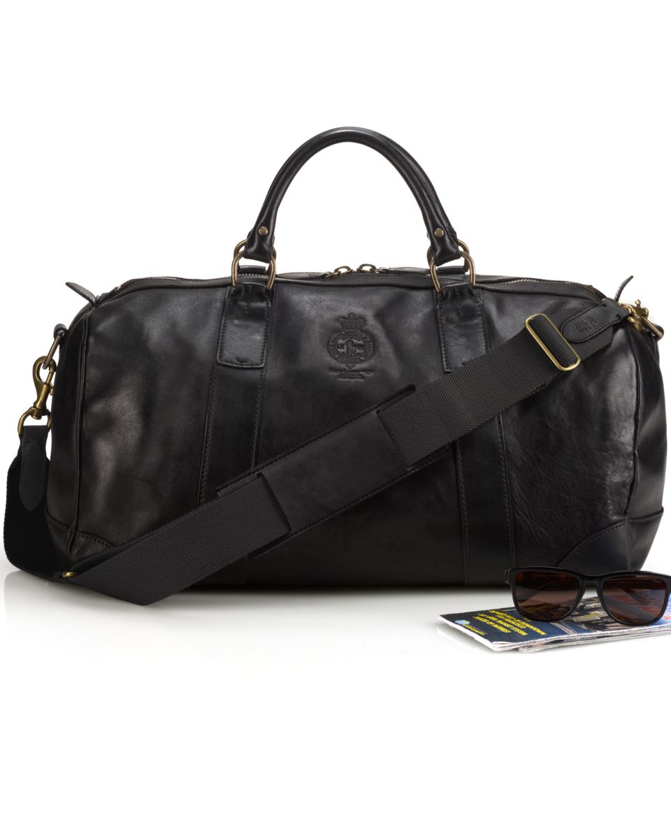 Polo Ralph Lauren Bag, Core Leather Duffle Bag   Wallets & Accessories   Men