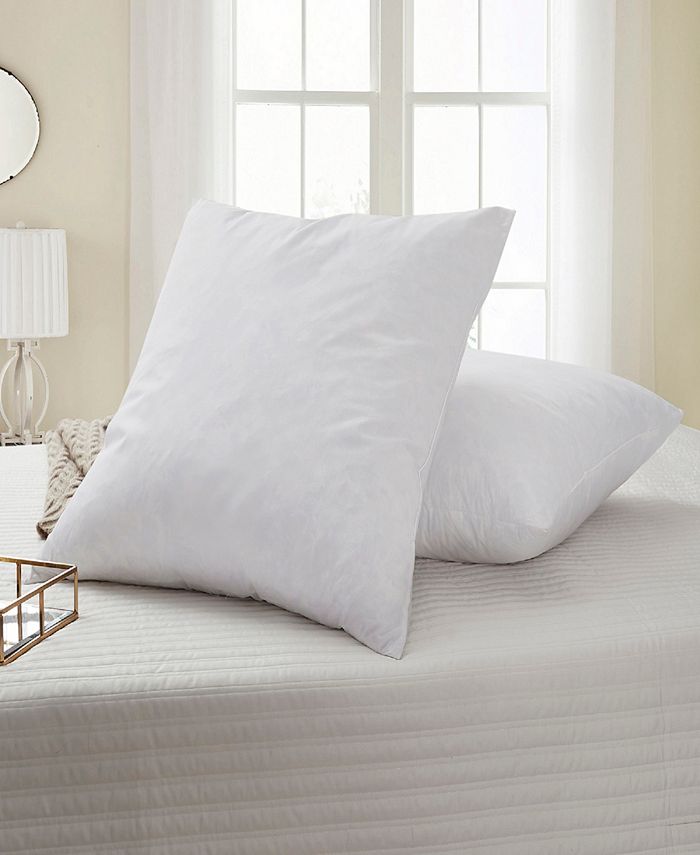 Serta Feather Euro Square Pillow 2 Pack & Reviews Pillows Bed