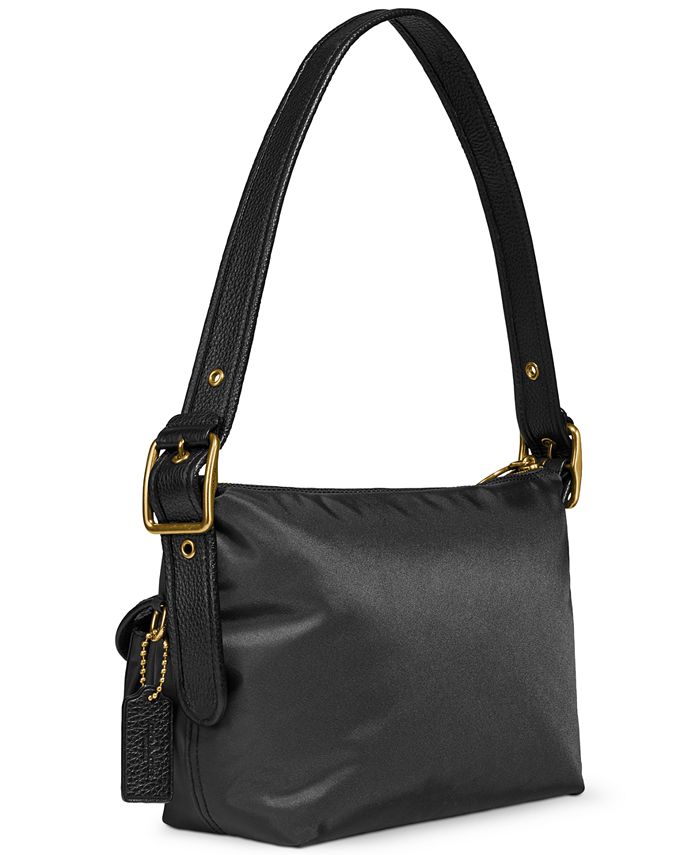 COACH Nylon Vintage Rose Print Interior Cargo Shoulder Bag & Reviews