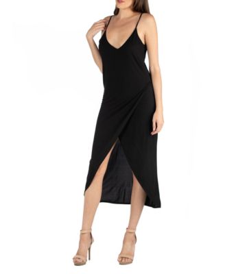 cami midi wrap dress