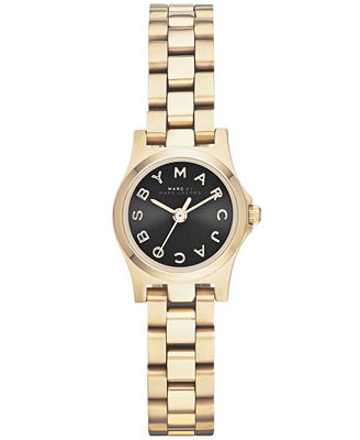 Marc by Marc Jacobs Watch, Women's Henry Dinky Gold-Tone Stainless ...