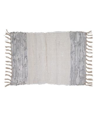 Набор салфеток Chindi из полосатой кожи Saro Lifestyle из 4 предметов