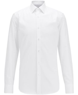 hugo boss white shirt regular fit