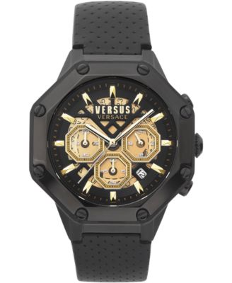 versus versace watch leather strap