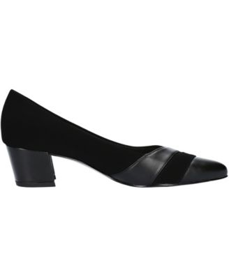 macys block heel pumps