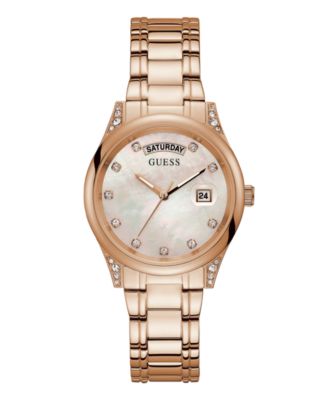 guess rose gold watches