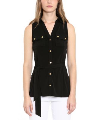 macys michael kors petite tops