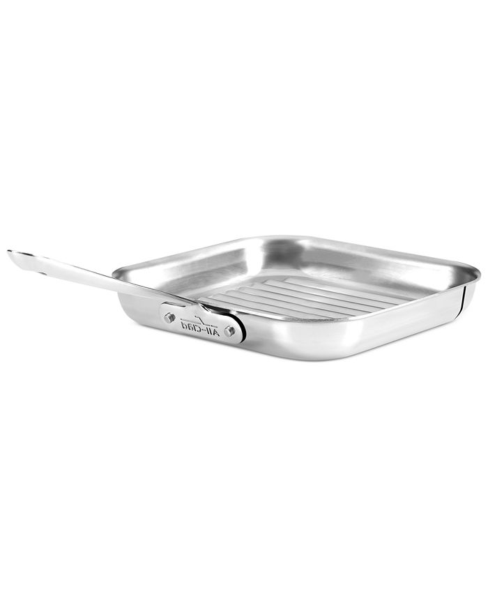 All-Clad Stainless Steel 11" Square Grill Pan & Reviews
