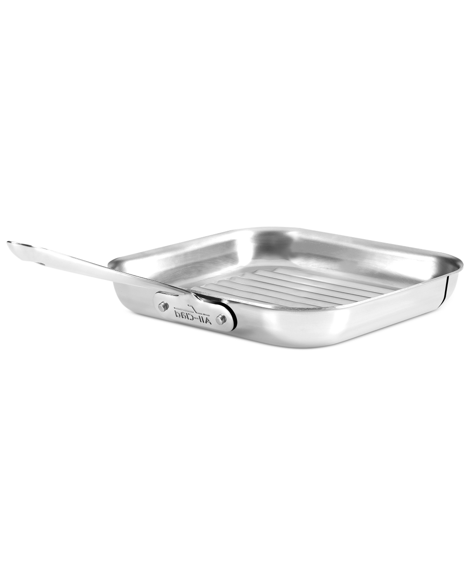 All Clad Stainless Steel 11 Square Grill Pan   Cookware   Kitchen