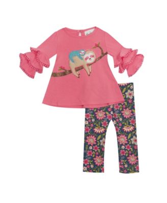 sloth baby girl outfit