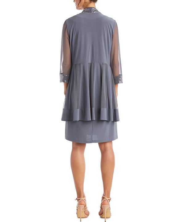 R & M Richards Petite Embellished Dress & Jacket & Reviews - Dresses ...