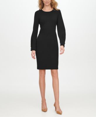 sheath dress with slit