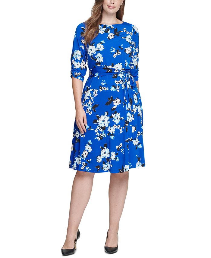 jessica howard floral print midi dress