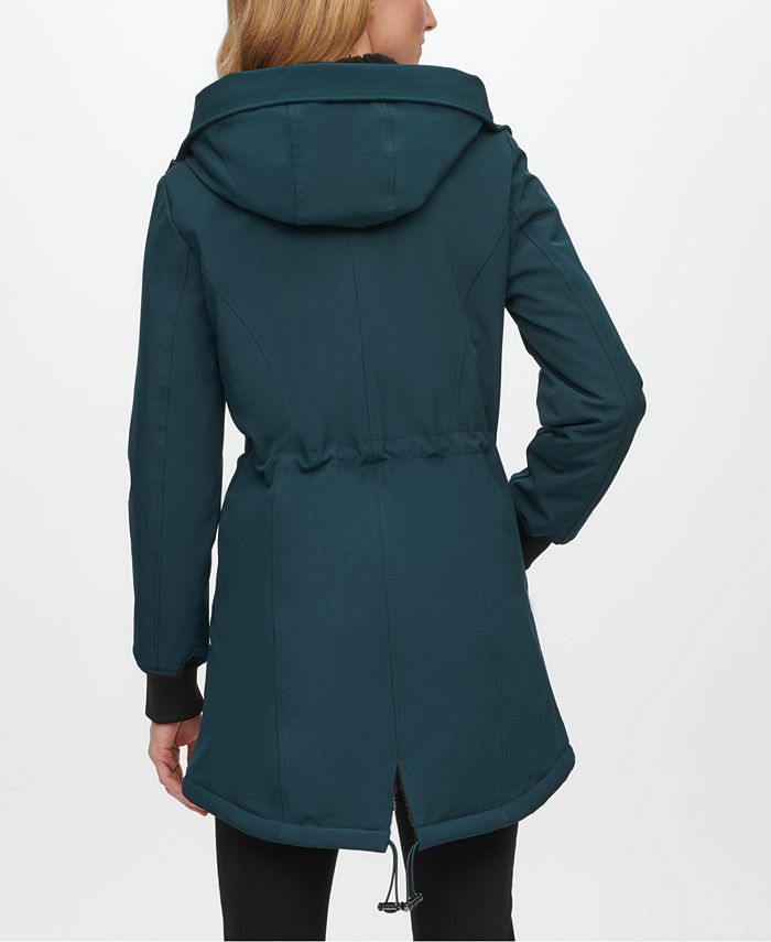Calvin Klein FleeceLined Hooded Raincoat & Reviews Coats Women