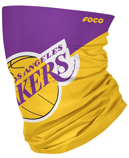 Forever Collectibles Los Angeles Lakers Colorblock Big Logo Gaiter Face Mask Scarf Reviews Sports Fan Shop By Lids Men Macy S