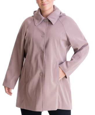 macy's plus size raincoats