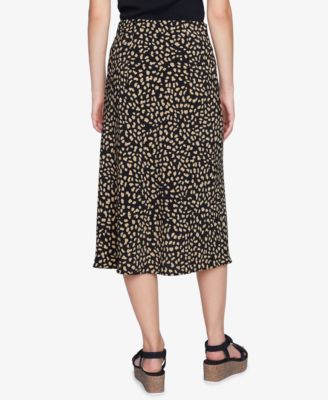 sanctuary everyday animal print midi skirt