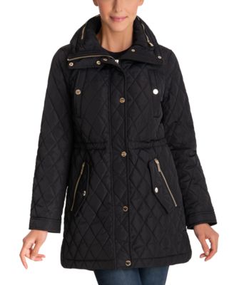 Michael Kors Petite Hooded Quilted 