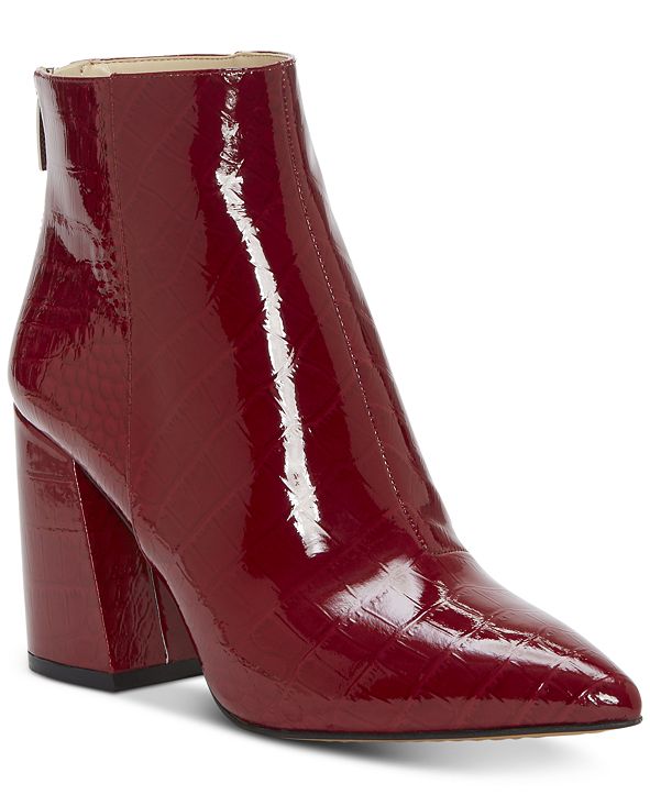 vince camuto benedie patent bootie