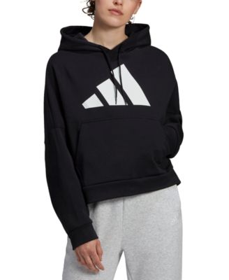 black adidas hoodie womens