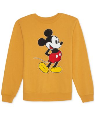 mickey mouse with disneyland fleece sweatshirt for adults