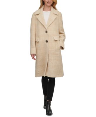 calvin klein single breasted walker coat