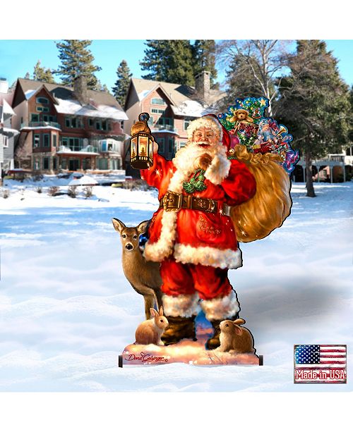 Designocracy By Dona Gelsinger Woodland Santa Home And Outdoor Decor Reviews Holiday Shop Home Macy S