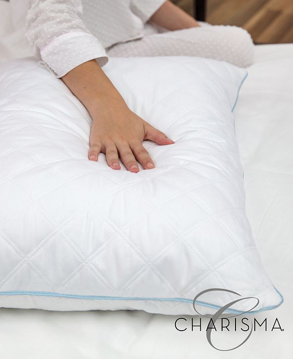Charisma Hybrid Jumbo Bed Pillow with GelInfused Memory Foam Clusters and Cooling Gel Beads, 2