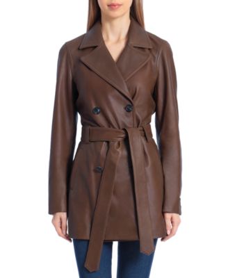 macy's ladies trench coats