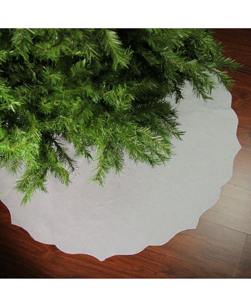 Northlight Christmas Traditions Scalloped Edge Christmas Tree Skirt Reviews Holiday Shop Home Macy S