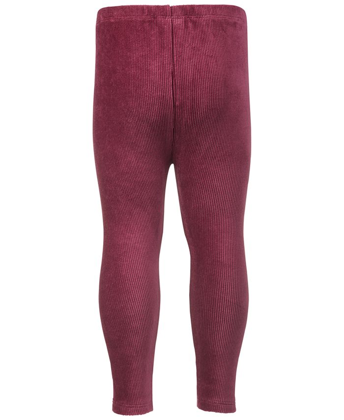 First Impressions Toddler Girls Ribbed Velour Legging, Created for Macy