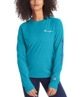 blue champion long sleeve women's