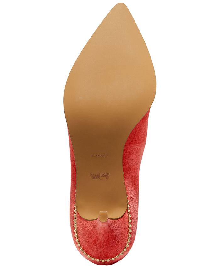 COACH Women's Jackie KittenHeel Beadchain Pumps & Reviews Pumps