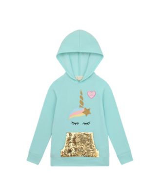 flip sequin hoodie