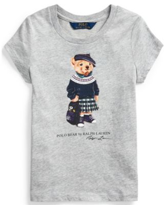 polo bear cotton shirtdress