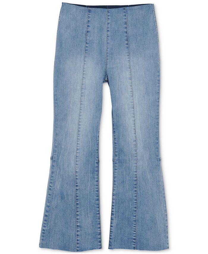 black kick flare jeans
