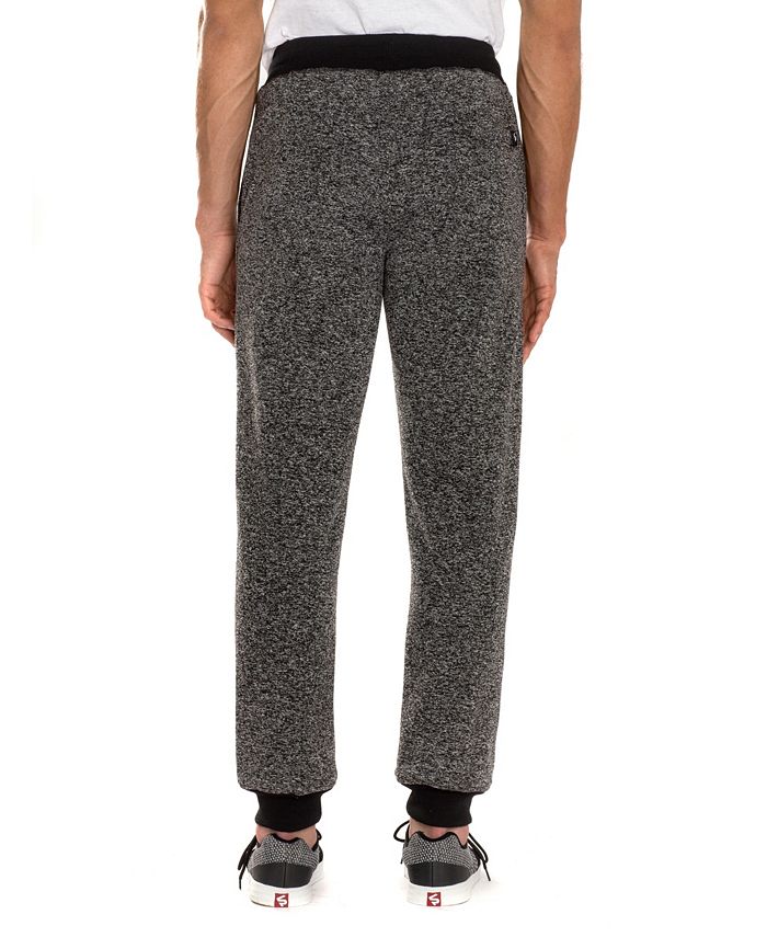 southpole men's basic fleece marled jogger pant