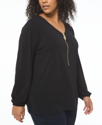 michael kors plus size tops macy's