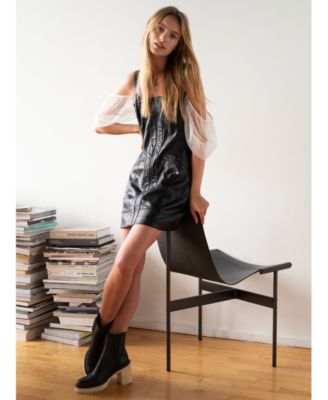 free people leather dress