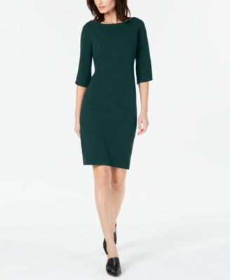 calvin klein boat neck sheath dress