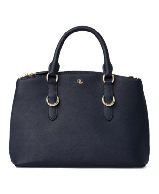 lauren ralph lauren saffiano leather satchel