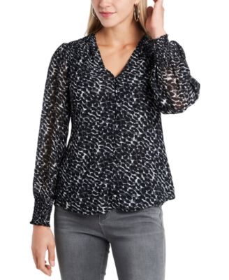 macys animal print tops