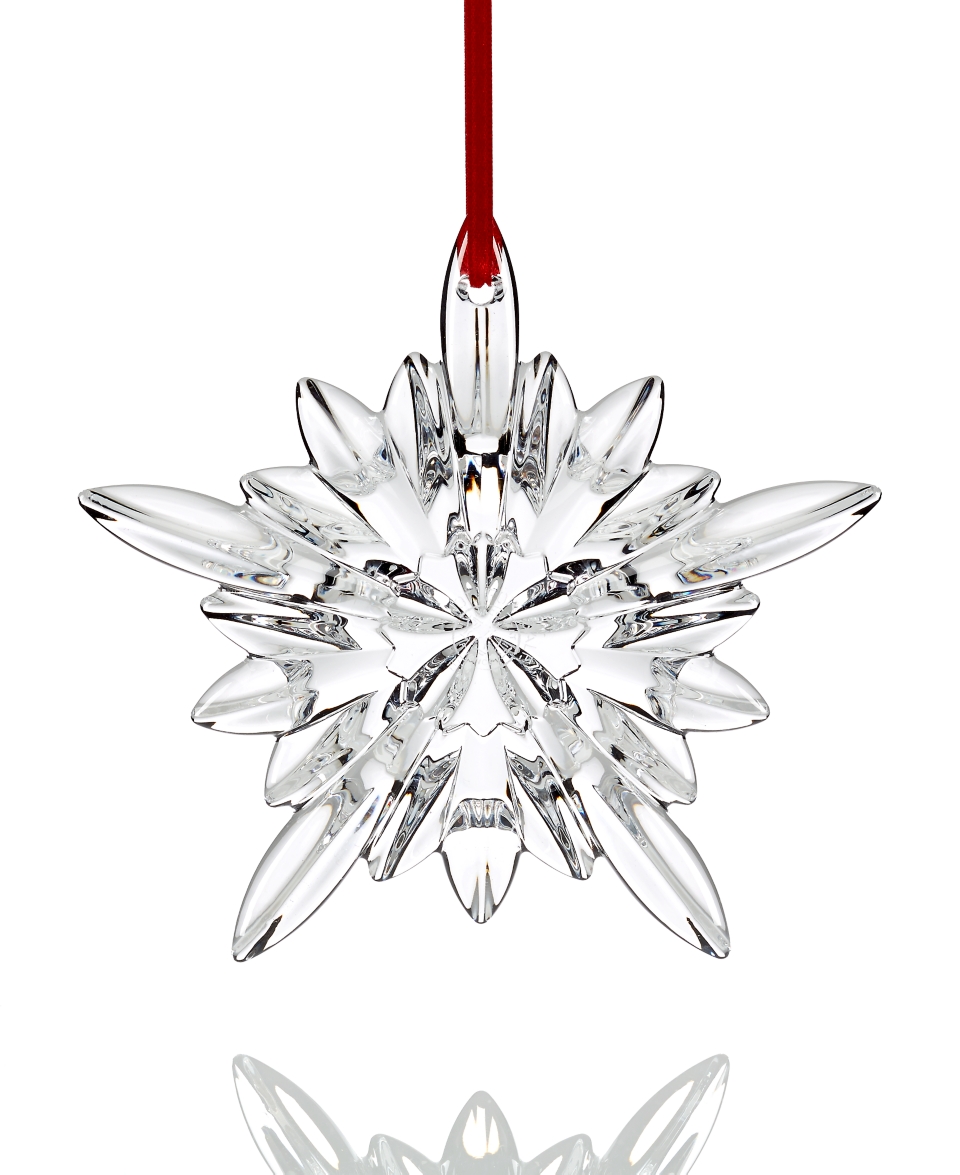 Baccarat Clear Courchevel Snowflake Christmas Ornament   Holiday Lane