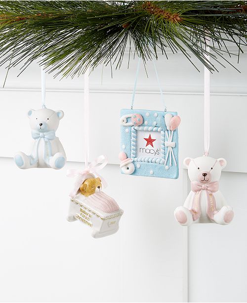 Holiday Lane Baby S First Ornament Collection Created For Macy S Reviews Holiday Shop Home Macy S