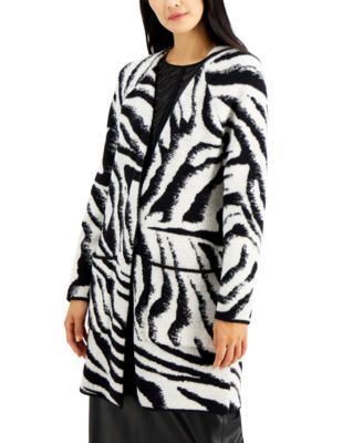 macy's black cardigan womens
